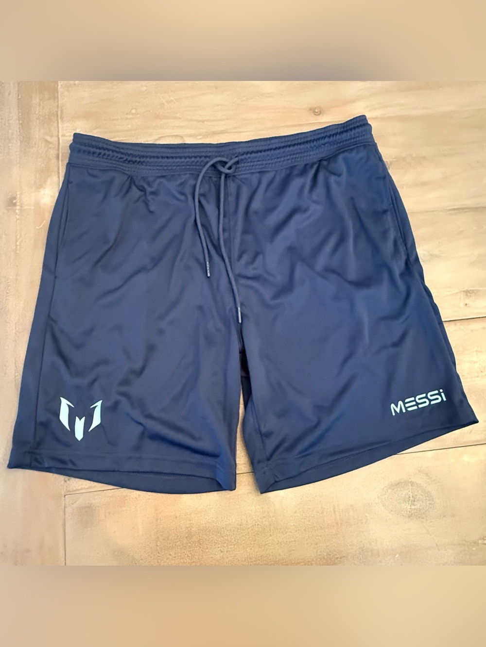 Lionel Messi Jersey Shorts Navy Blue Sz Large New performance soccer